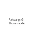 Vorschau - Poster - Klassenregeln Plakate Aushang Dekoration - Seite 1