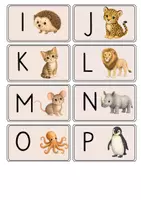 Vorschau - Spiele - Anlautkarten Buchstabenkarten mit Tierbildern A-Z, Vorschule, Spiele - Seite 3