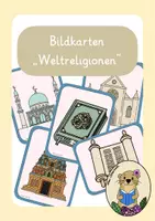 Vorschau - Präsentationen/Tafelbilder - Bildkarten Weltreligionen - Deckblatt