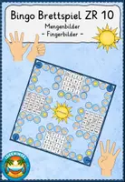 Vorschau - Spiele - Zahlenraum bis 10 Fingerbilder Brettspiel - Deckblatt