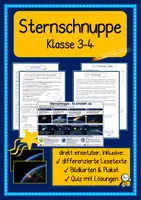Vorschau - Arbeitsblätter - Sternschnuppen Kometen - Deckblatt