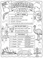 Vorschau - Arbeitsblätter - Australia Quiz - Seite 1