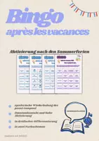 Vorschau - Spiele - BINGO nach den Ferien | Passé composé | Französisch - Deckblatt