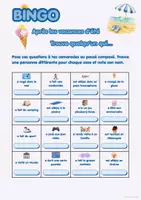 Vorschau - Spiele - BINGO nach den Ferien | Passé composé | Französisch - Seite 2