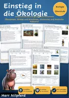 Vorschau - Stundenentwürfe - Einstieg in die Ökologie: Ökosystem und Ökologische Faktoren (Biologie Oberstufe) - Deckblatt