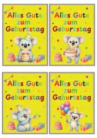 Vorschau - Anderer Materialtyp - Koalaklasse Geburtstagskarte Koala Geburtstag - Seite 1