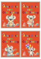 Vorschau - Anderer Materialtyp - Koalaklasse Geburtstagskarte Koala Geburtstag - Seite 3