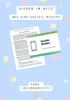 Vorschau - Arbeitsblätter - Was sind soziale Medien? Einstieg Sachtexte - Deckblatt