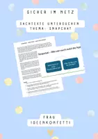 Vorschau - Arbeitsblätter - Sachtexte untersuchen und zusammenfassen - soziale Medien - Deckblatt