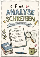 Vorschau - Arbeitsblätter - Analyse schreiben Merk- und Übungsblatt - Deckblatt