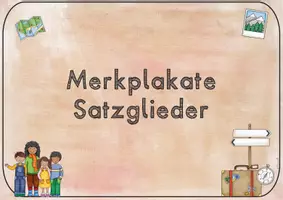 Vorschau - Poster - Merkplakate Satzglieder - Seite 1