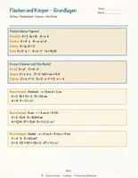 Vorschau - Arbeitsblätter - Flächen und Körper – Prüfungstraining Mathematik (Klasse 8) - Seite 3