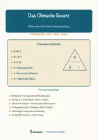 Vorschau - Arbeitsblätter - Das Ohmsche Gesetz – Prüfungstraining Physik (Klasse 9) - Seite 1