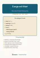 Vorschau - Arbeitsblätter - Energie und Arbeit – Prüfungstraining Physik (Klasse 9) - Deckblatt