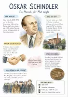 Vorschau - Arbeitsblätter - Lernposter + AB mit Fragen zum Thema "Oskar Schindler" + Lösungsblatt + Mindmap + Infografik - Deckblatt