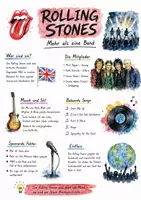 Vorschau - Arbeitsblätter - Lernplakat + AB mit Fragen zum Thema "Rolling Stones" + Lösungsblatt + Mindmap + Infografik - Deckblatt