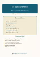Vorschau - Arbeitsblätter - Die Sachtextanalyse – Prüfungstraining Deutsch (Klasse 9) - Seite 1