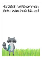 Vorschau - Mal- und Bastelvorlagen - Kostenlos - Schulanfang in der Waschbärklasse - Seite 2
