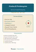 Vorschau - Arbeitsblätter - Atombau und Periodensystem – Prüfungstraining Chemie (Klasse 8) - Seite 1