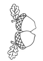 Vorschau - Mal- und Bastelvorlagen - Lustige Eicheln: Schritt-für-Schritt Kunstprojekt - Kunst - Kl. 1/2 - Seite 1