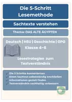 Vorschau - Unterrichtsreihen - 5 Schritt Lesemethode Ägypten Sachtext Klasse 4-6 - Seite 1