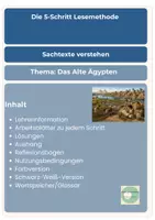 Vorschau - Unterrichtsreihen - 5 Schritt Lesemethode Ägypten Sachtext Klasse 4-6 - Seite 2