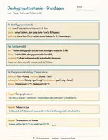 Vorschau - Arbeitsblätter - Die Aggregatzustände – Prüfungstraining Physik (Klasse 8) - Seite 3