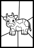 Vorschau - Mal- und Bastelvorlagen - 🐮 Pop Art Ausmalbilder Bauernhoftiere – Kunstprojekt Farmtiere - Seite 3