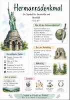 Vorschau - Arbeitsblätter - Lernposter + Arbeitsblatt "Hermannsdenkmal" + Onlineübung & MP3 + Mindmap + Infografik - Deckblatt
