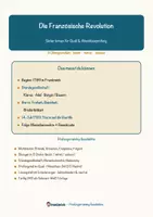 Vorschau - Arbeitsblätter - Die Französische Revolution – Prüfungstraining Geschichte (Klasse 8) - Deckblatt