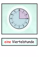 Vorschau - Präsentationen/Tafelbilder - DaZ - Bildkarten und Wortkarten "Die Uhrzeit" Thema "Kalender und Zeit" DaZ / DaF / Deutsch - Seite 2