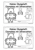 Vorschau - Unterrichtsreihen - Einmaleins mit Zehnerzahlen – Multiplikation & Division im Zahlenraum 1000 | kleines Übungsheft - Seite 3
