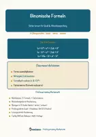 Vorschau - Arbeitsblätter - Binomische Formeln – Prüfungstraining Mathematik (Klasse 8) - Deckblatt