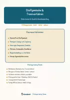 Vorschau - Arbeitsblätter - Stoffgemische und Trennverfahren – Prüfungstraining Chemie (Klasse 8) - Deckblatt