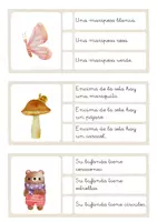 Vista previa - Tarjetas / Manipulativos - COMPRENSIÓN LECTORA FRASE SIMPLE. TRIPLE ELECCIÓN - página 1