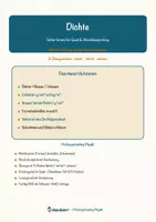 Vorschau - Arbeitsblätter - Dichte – Prüfungstraining Physik (Klasse 8) - Seite 1