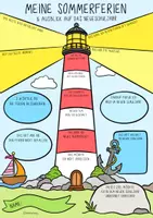 Vorschau - Arbeitsblätter - Rückblick auf die Sommerferien - Leuchtturm Steckbrief - Seite 3