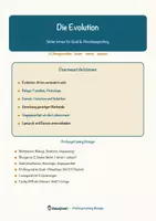 Vorschau - Arbeitsblätter - Die Evolution – Prüfungstraining Biologie (Klasse 9) - Deckblatt