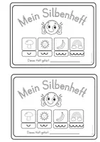 Vorschau - Spiele - Silben Übungsheft 1. Klasse phonologische Bewusstheit - Seite 1