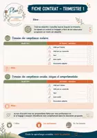 Aperçu - Apprentissages en autonomie - PLAN B - Contrat - Page 1