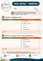 Aperçu - Apprentissages en autonomie - PLAN B - Contrat - Page 3