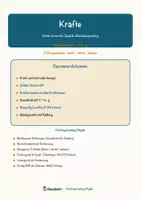 Vorschau - Arbeitsblätter - Kräfte – Prüfungstraining Physik (Klasse 8) - Seite 1