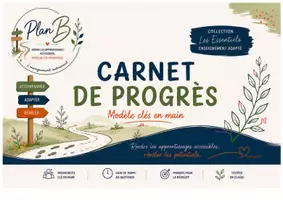 Aperçu - Apprentissages en autonomie - PLAN B - Carnet de progrès - Page de couverture