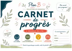 Aperçu - Apprentissages en autonomie - PLAN B - Carnet de progrès - Page 1