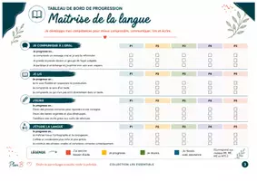 Aperçu - Apprentissages en autonomie - PLAN B - Carnet de progrès - Page 3