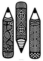 Vorschau - Arbeitsblätter - Muster Stifte Ausmalen - Zendoodle Fensterbilder zum Schulstart - Seite 3