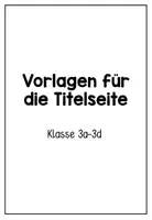 Vorschau - Anderer Materialtyp - Monatliche Klassenzeitung 3.Klasse - Seite 1