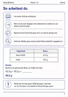 Vorschau - Arbeitsblätter - Basisscreening Chemie Massenerhaltung Klasse 7–8 - Seite 1