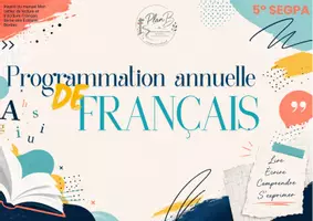 Aperçu - Préparation de séquence / Séquence complète - Programmation FRANÇAIS 5° - Page de couverture