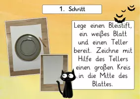Vorschau - Präsentationen/Tafelbilder - Katze im Mondschein: Schritt-für-Schritt Kunstprojekt - Kunst - Kl. 3/4 - Seite 2